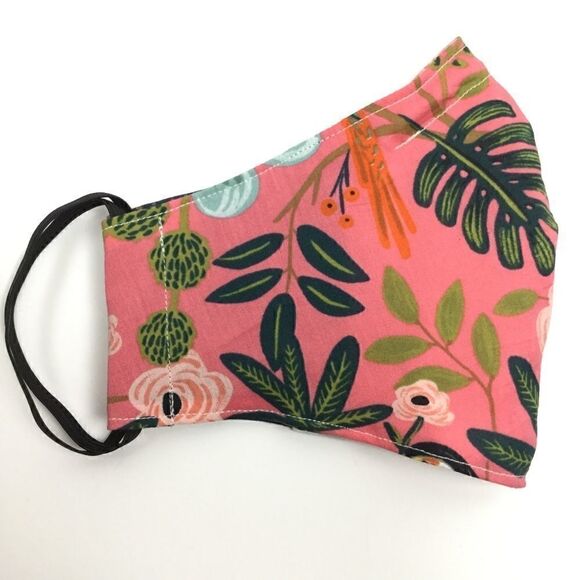 2/$15 - Toucan Mask, Coral Parrot Palms Face Mask w/Filti Filter - Picture 3 of 13